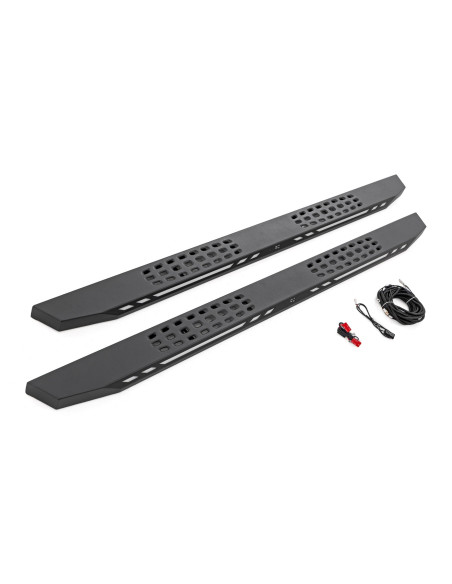 ROUGH COUNTRY ESTRIBERAS AC2 LED Ambar/Blanco | Toyota Tundra CrewMax