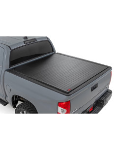 ROUGH COUNTRY Hard Roll Up Bed Cover 5'7" | Toyota Tundra