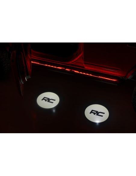 ROUGH COUNTRY Multi-Color LED Running Boards | Toyota Tundra CrewMax