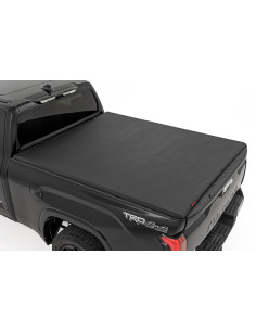 ROUGH COUNTRY Soft Tri-Fold Bed Cover 6'7" | Toyota Tundra