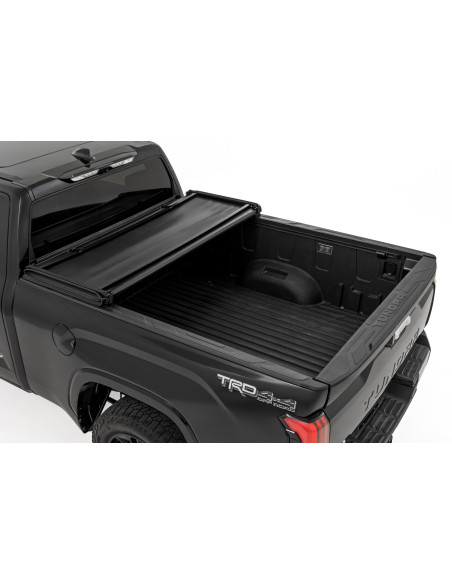 ROUGH COUNTRY Soft Tri-Fold Bed Cover 6'7" | Toyota Tundra