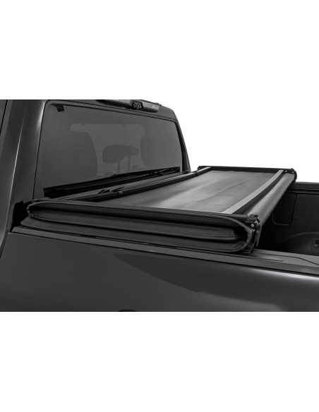 ROUGH COUNTRY Soft Tri-Fold Bed Cover 6'7" | Toyota Tundra