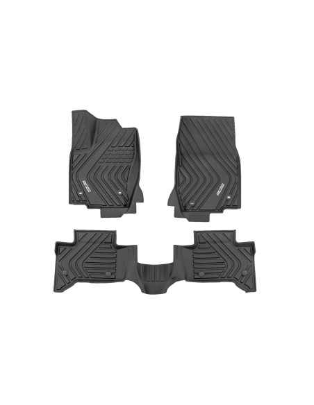 ROUGH COUNTRY Flex-Fit Floor Mats Front & Rear | Toyota Land Cruiser