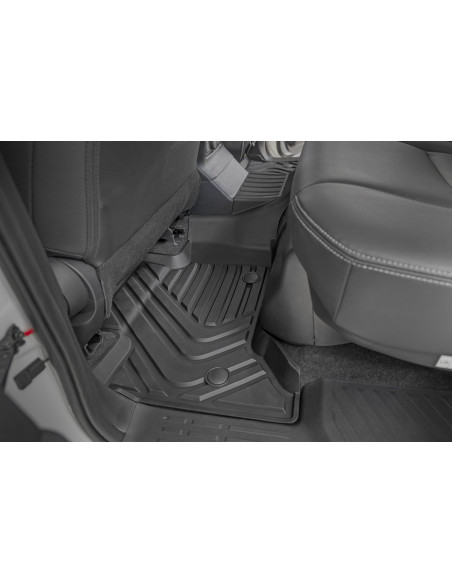 ROUGH COUNTRY Flex-Fit Floor Mats Front & Rear | Toyota Land Cruiser