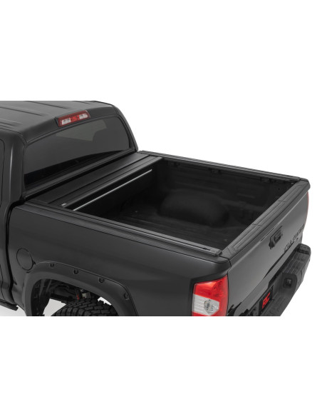 ROUGH COUNTRY Powered Retractable Bed Cover 5'7" | Toyota Tundra