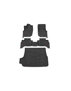 ROUGH COUNTRY Sure-Fit Floor Mats Front Rear & Cargo |...