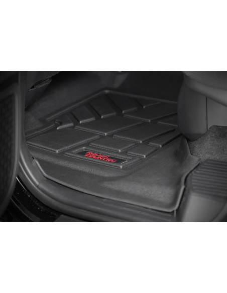 ROUGH COUNTRY Sure-Fit Floor Mats Front & Rear | Toyota 4Runner