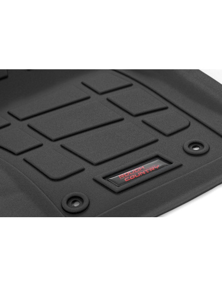 ROUGH COUNTRY Alfombrillas Sure-Fit Delanteras y Traseras TRD PRO | Toyota Tacoma Cabina Doble
