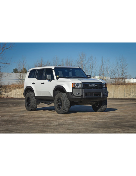 ROUGH COUNTRY LED Light Kit 2" Ditch Mount Black Amber DRL | Toyota Land Cruiser