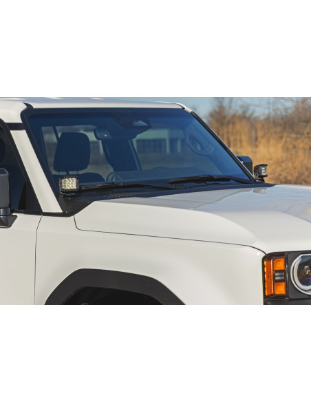 ROUGH COUNTRY LED Light Kit Ditch Mount 2" Black Flood | Toyota Land Cruiser