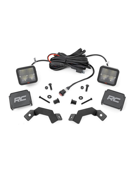 ROUGH COUNTRY LED LIGHT KIT Ditch Mount 2" Spectrum Spot | Toyota Land Cruiser