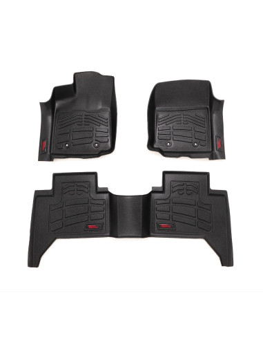 ROUGH COUNTRY Sure-Fit Floor Mats Front & Rear...