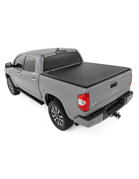 ROUGH COUNTRY Soft Roll-Up Bed Cover 5'7" | Toyota Tundra