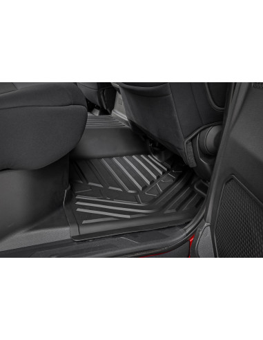 ROUGH COUNTRY Flex-Fit Floor Mats Front & Rear...