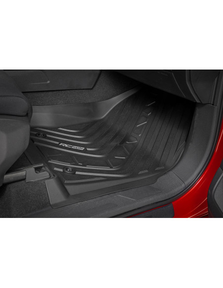 ROUGH COUNTRY Flex-Fit Floor Mats Front & Rear | Toyota Tundra CrewMax