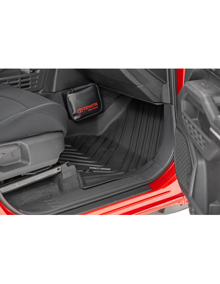 ROUGH COUNTRY Alfombrillas Flex-Fit Delanteras y Traseras Cabina Doble | Toyota Tacoma