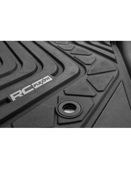 ROUGH COUNTRY Flex-Fit Floor Mats Front | Toyota Tacoma