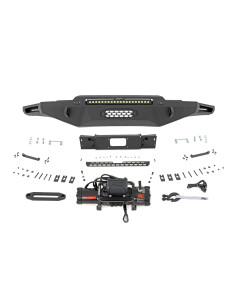 ROUGH COUNTRY Paragolpes Delantero Hibrido [Cabrestante...