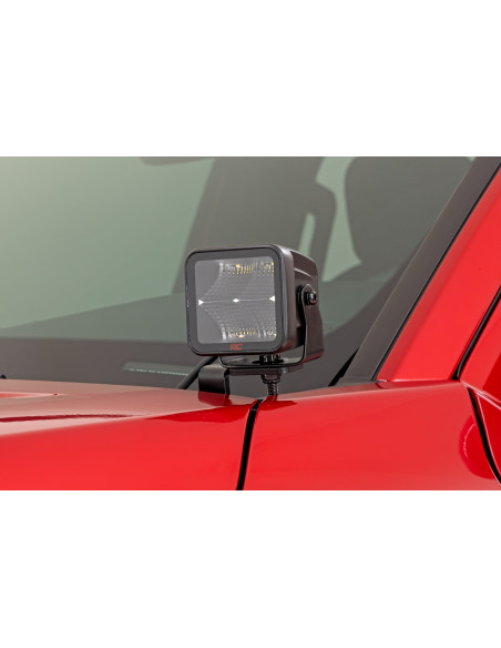 ROUGH COUNTRY LED Light Kit Ditch Mount Spot 2" | Toyota Tacoma