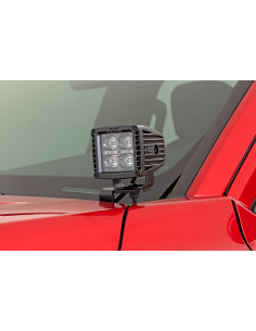 ROUGH COUNTRY LED Light Kit 2" Ditch Mount Black Pair...
