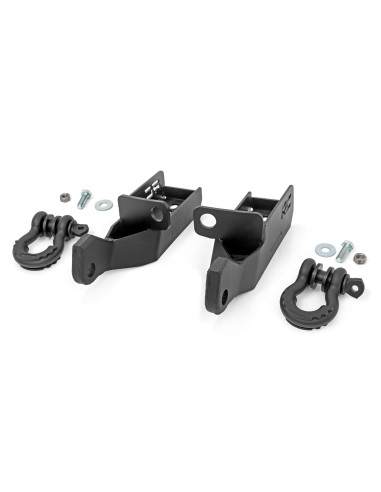 ROUGH COUNTRY Front Shackle Kit with D-Ring |...