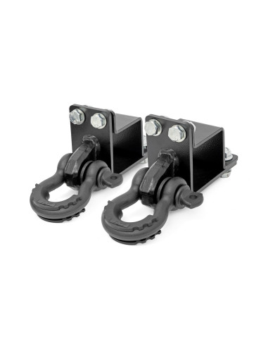 ROUGH COUNTRY Rear Shackle Kit with D-Ring |...