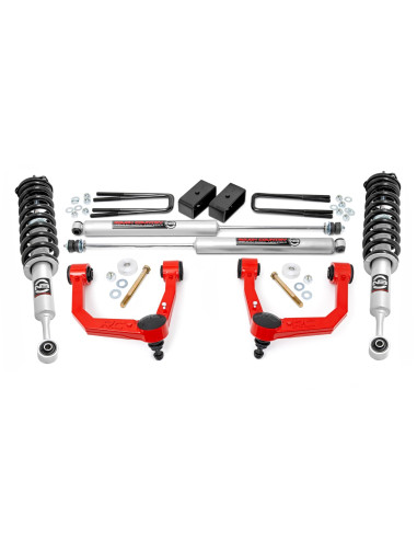ROUGH COUNTRY 3.5" LIFT KIT Red UCA N3 Struts |...