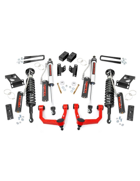 ROUGH COUNTRY 3.5" Vertex Lift Kit UCA Red | Toyota Tacoma