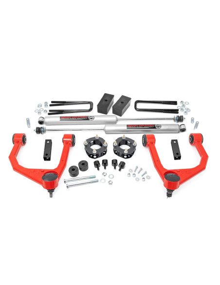 ROUGH COUNTRY 3.5" Lift Kit Red | Toyota Tundra