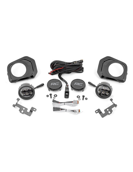 ROUGH COUNTRY ILUMINACION Antiniebla LED 3.5" Black Series DRL Ambar | Toyota Tacoma