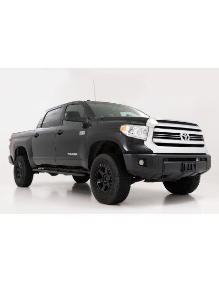 ROUGH COUNTRY RPT2 Running Boards Crew Cab Black | Toyota Tundra