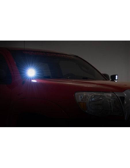 ROUGH COUNTRY ILUMINACION LED 3.5" en Columna A Black Series DRL Ambar | Toyota Tacoma