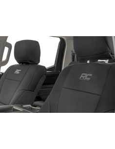 ROUGH COUNTRY Seat Covers No Rear Cup Holder | Toyota Tundra 2