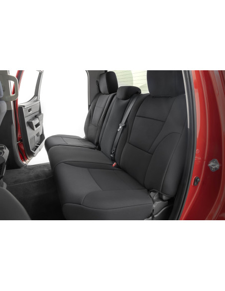 ROUGH COUNTRY Seat Covers No Rear Cup Holder | Toyota Tundra