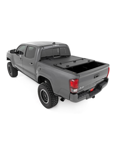 ROUGH COUNTRY LONA CAJA Rigida Tri-Fold Flip Up...