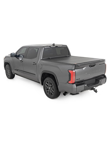 ROUGH COUNTRY Hard Tri-Fold Flip Up Bed Cover...