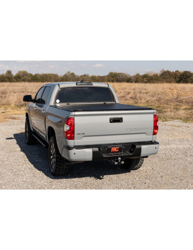 ROUGH COUNTRY Hard Tri-Fold Flip Up Bed Cover...