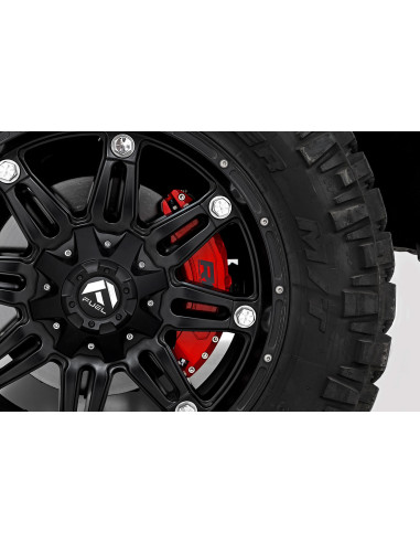 ROUGH COUNTRY Caliper Covers Red Front and Rear...