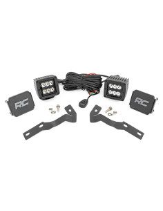 ROUGH COUNTRY LED Light Kit 2" Ditch Mount Spot Black |...