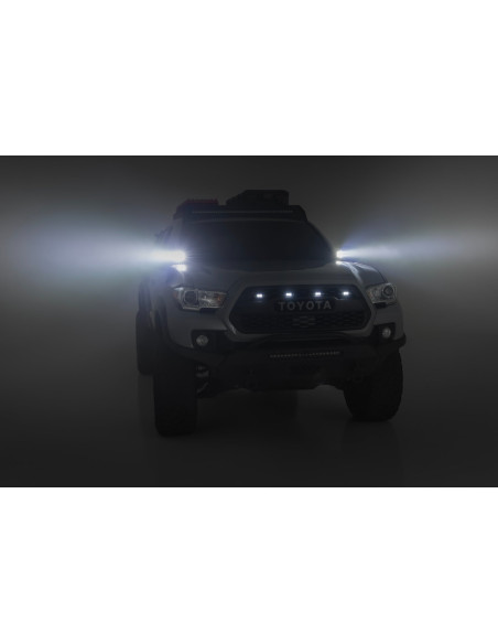 ROUGH COUNTRY ILUMINACION LED 2" en Columna A Flood Negras | Toyota Tacoma