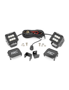 LED Light Kit | Ditch Mount | 2" Black Pair | Flood |...