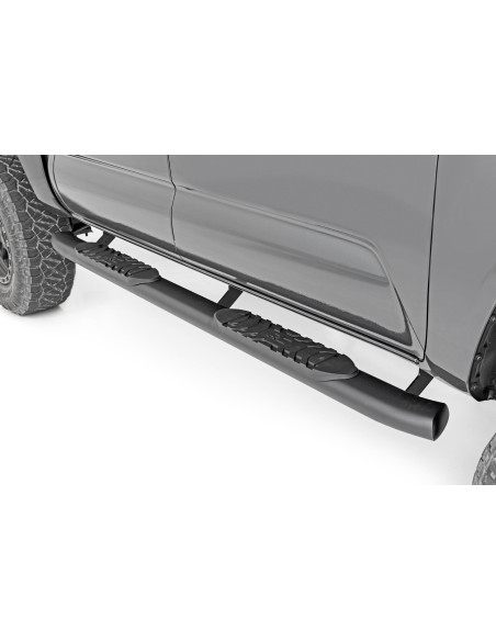 Oval Nerf Step | Double Cab | Black | Toyota Tacoma 2WD/4WD (2005-2023)