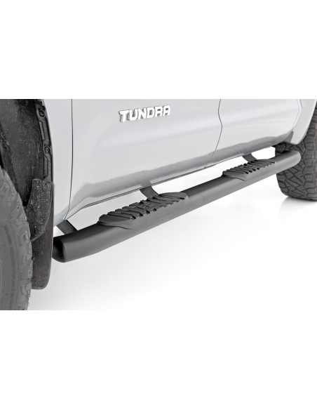 Oval Nerf Step | Crew Cab | Black | Toyota Tundra 2WD/4WD (2007-2021)