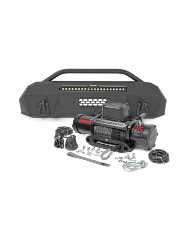 Front Bumper | Hybrid | 20" Blk DRL LED | 9500S...