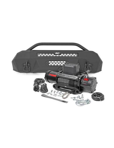 Front Bumper | Hybrid | 12000-Lb Pro Series Winch | Synthetic Rope | Toyota Tacoma (16-23)