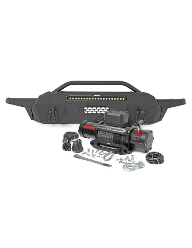 Front Bumper | Hybrid | 20" Blk LED | 9500-Lb...