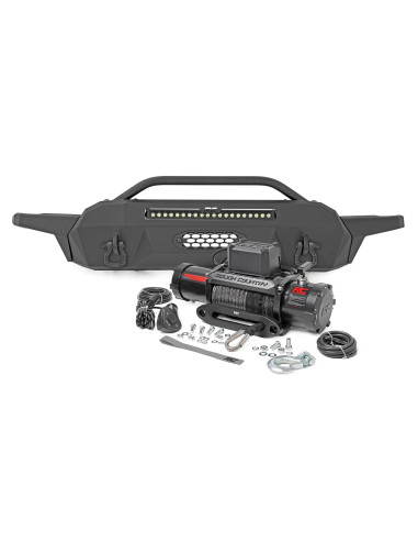 Front Bumper | Hybrid | 20" Blk LED | 12000-Lb...