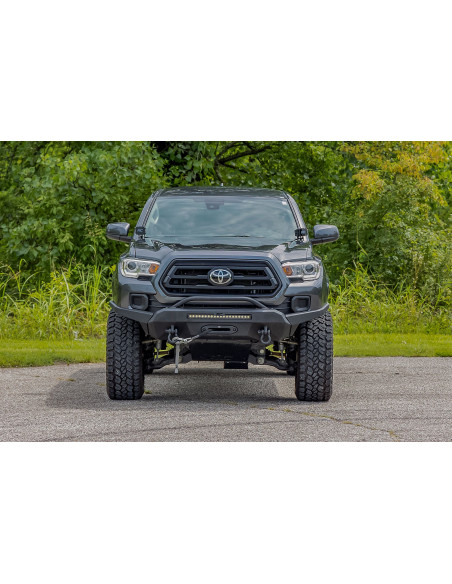 Front Bumper | High Clearance | 12000-Lb Pro Series Winch | Synthetic Rope Toyota Tacoma 4WD (16-23)