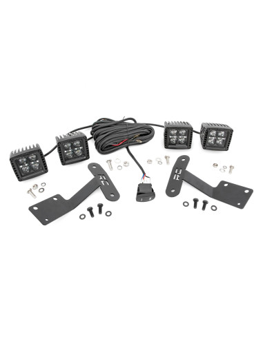 LED Light Kit | Ditch Mount | Dual 2" Black...
