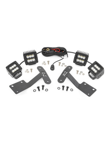 LED Light Kit | Ditch Mount | Dual 2" Black...